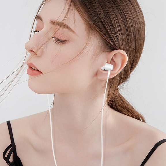 Earphones In Ear Headphones With Microphone 3.5mm Wired Earbuds For Ios And Android Smartphones Laptops Mp3 Gaming Walkman,white