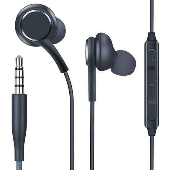 Earphones In Ear Headphones With Microphone - 3.5mm Wired Earbuds, for iOS & Android, Ergonomic, Stereo Audio