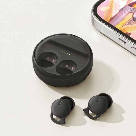 Earphones for Kids, Hwkond Sleep Earbuds Wireless Bluetooth Headset Bluetooth 5.3 Mini In Ear Dual Microphone Wearable Earphones For Sleeping, Black, Up to 60% Off