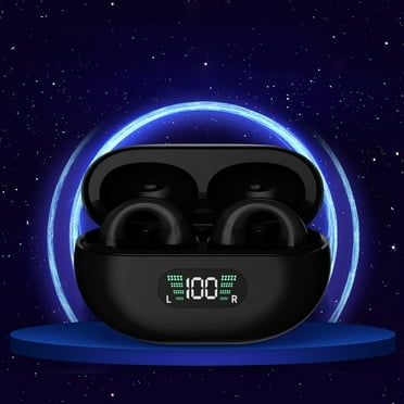 Earphones for Kids, Hwkond Wireless Ear Clip Skeleton Conduction Headphones, Bluetooth 5.3 Waterproofs Open Ear Headphones, Apply For Running, Sports, Cycling, Driving, Black, Up to 60% Off