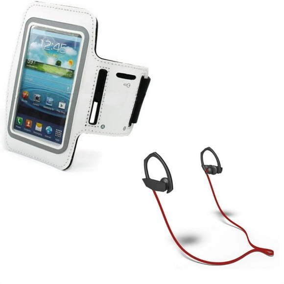 Earphones Sports Wireless Headset w Gym Workout Sports Running Armband Z9N for Motorola Moto Z3 Play Z2 Play Z Play Droid E4 PLUS, Turbo 2, G4 - Nokia 2 V - Samsung Galaxy J7 Sky Pro