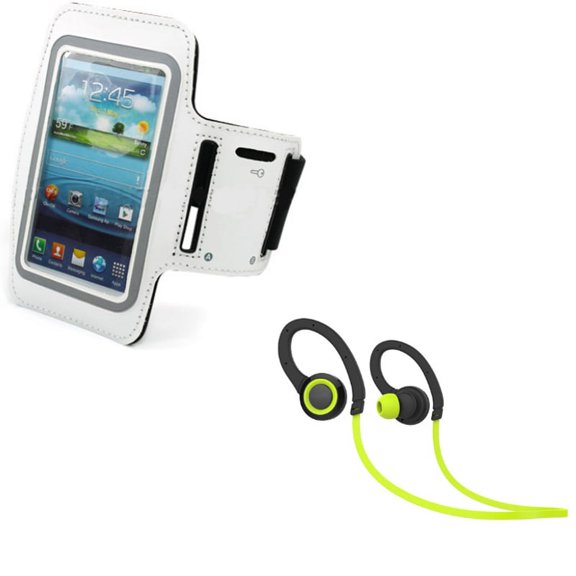 Earphones Sports Wireless Headset w Gym Workout Sports Running Armband M8Z for Motorola Moto Z3 Play Z2 Play Z Play Droid E4 PLUS, Turbo 2, G4 - Nokia 2 V - Samsung Galaxy J7 Sky Pro