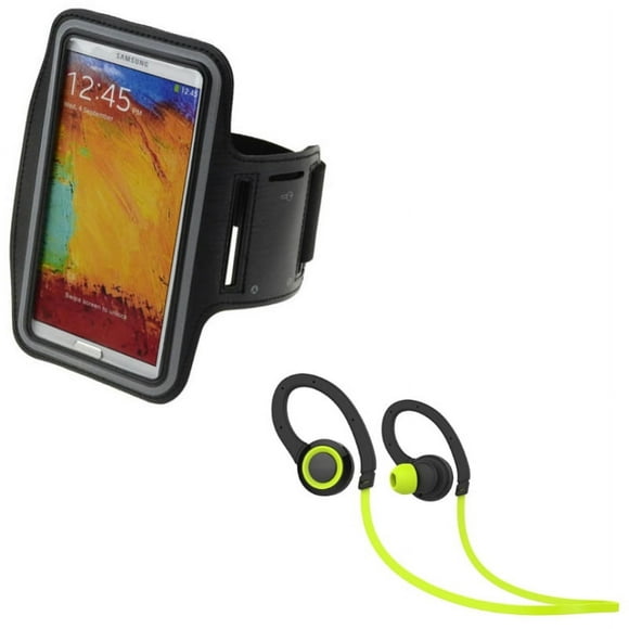 Earphones Sports Wireless Headset w Gym Workout Sports Running Armband P6K for LG Harmony 2, Fortune 2 - Motorola Moto G5 PLUS (XT1687) E5 Play, Droid Turbo 2 Maxx 2 - Nokia 8