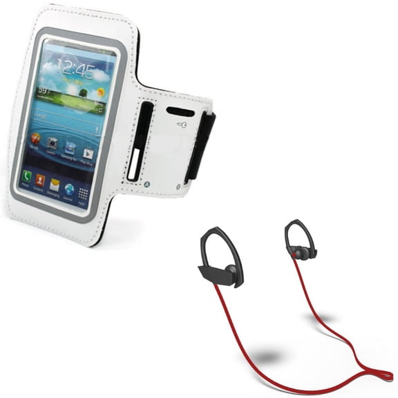 Earphones Sports Wireless Headset w Gym Workout Sports Running Armband Y1D for LG V35 ThinQ, X Power, K20 V, Premier Pro LTE, Phoenix Plus, G Vista Pro Lite, Optimus G Pro, Flex 2, 3