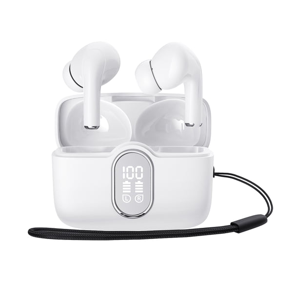 Earphones Wireless BT Earbuds LED Display IPX4 Waterproof for Phone Laptop Computer