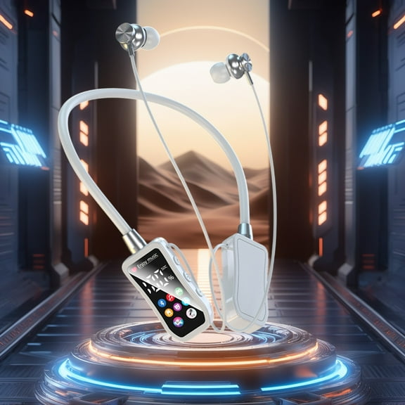 Earphones Wireless Bluetooth, Bluetooth 5.4 Wireless Earphones With Neck Mounted Sports Game LED Screen Long Battery And Ear Return Bluetooth Earphones Bluetooth Headphones Noise Cancelling