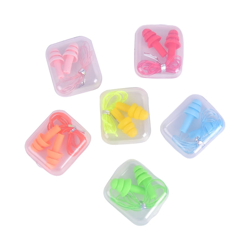 Earplugs Noise Reduction Silicone Soft Ear Plugs PVC Rope Earplugs