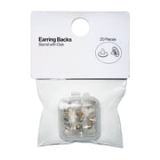 Essentials Brand Earring Back Barrel with Disks Set, 20 Pieces