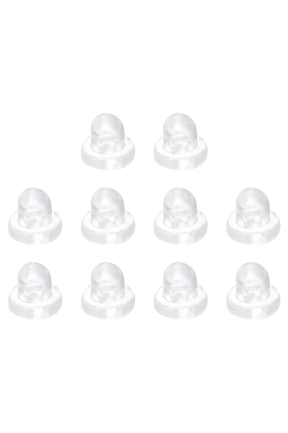 Earring Backs, 150pack Silicone Earring Backs for Studs, Soft Earring Backs for Fish Hook Earring Hoops (Clear,6mm)