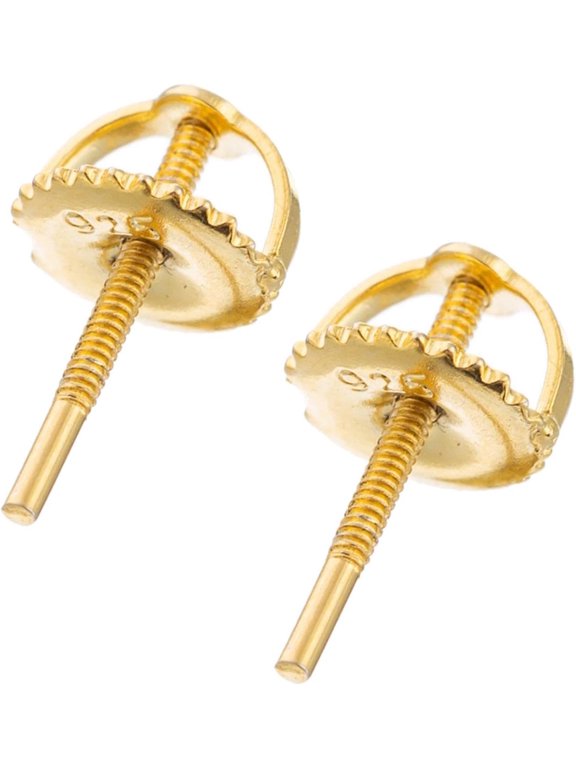 Earring Backs Ear Stud Replacements Backings Women Earring Stopper Ear Studs for Party Festival Halloween Daily Wearing, Gold Ear Stud Stick