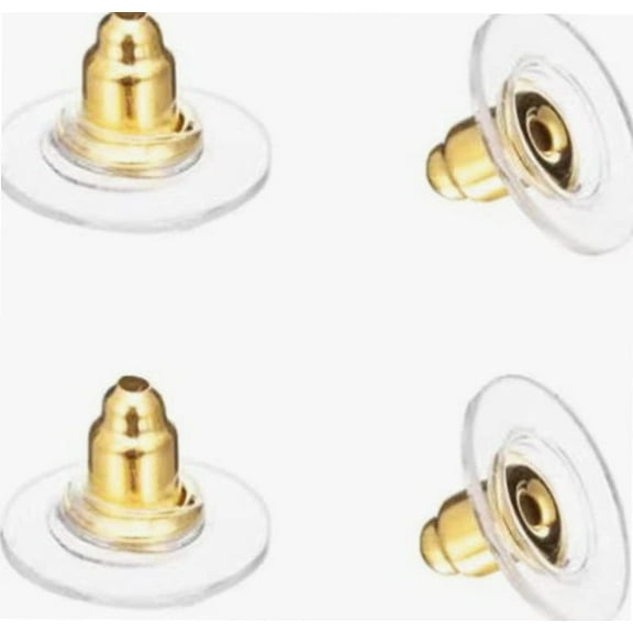 Earring Backs,Earring Backs for Studs/Droopy Ears,100PCS Screw on Earring Backs Earring Backings Earring Backs for Heavy Earring(Imitation Gold)