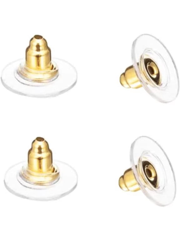 Earring Backs,Earring Backs for Studs/Droopy Ears,100PCS Screw on Earring Backs Earring Backings Earring Backs for Heavy Earring(Imitation Gold)