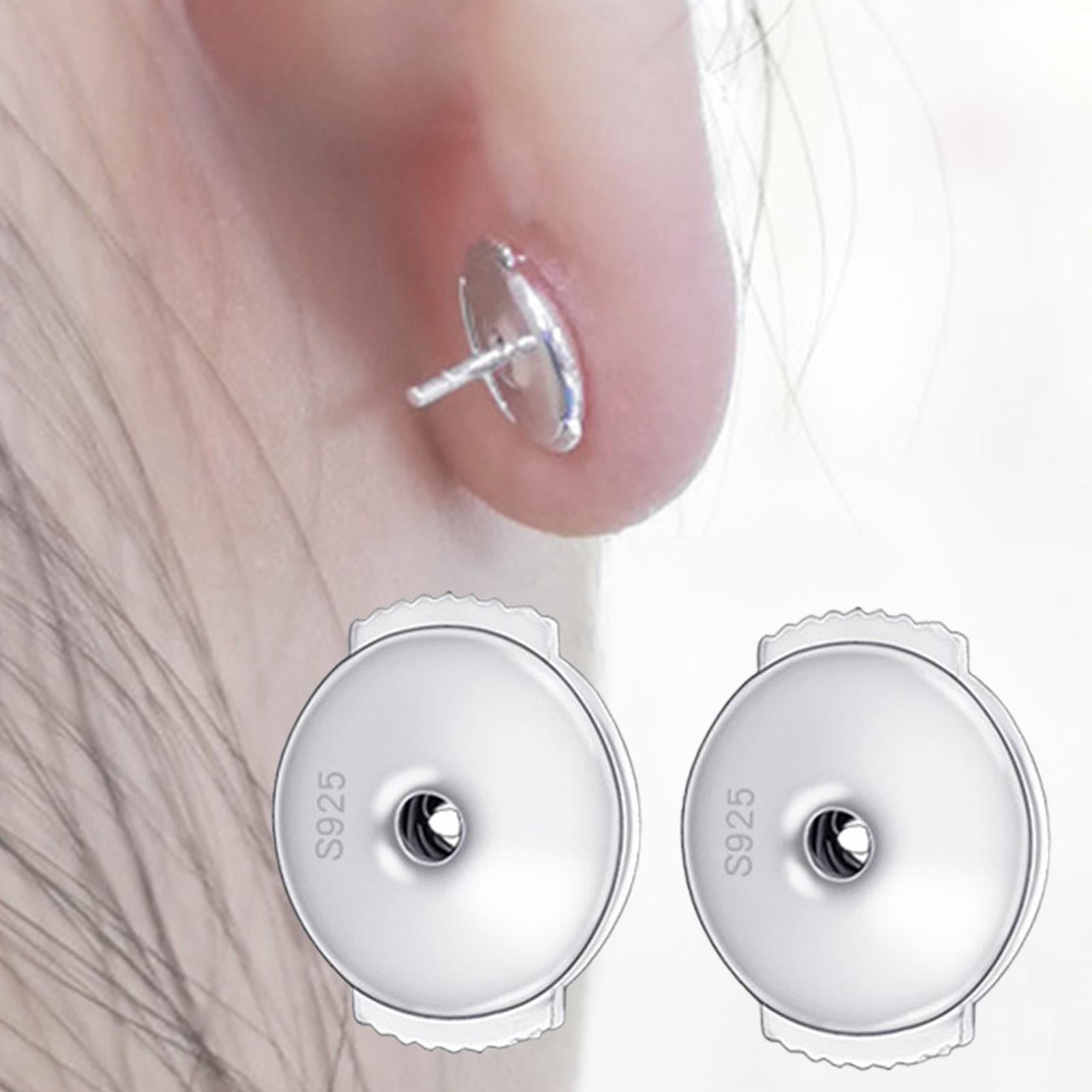 Earring Backs Replacements Plated Backs Locking Stoppers Earring Backs ...
