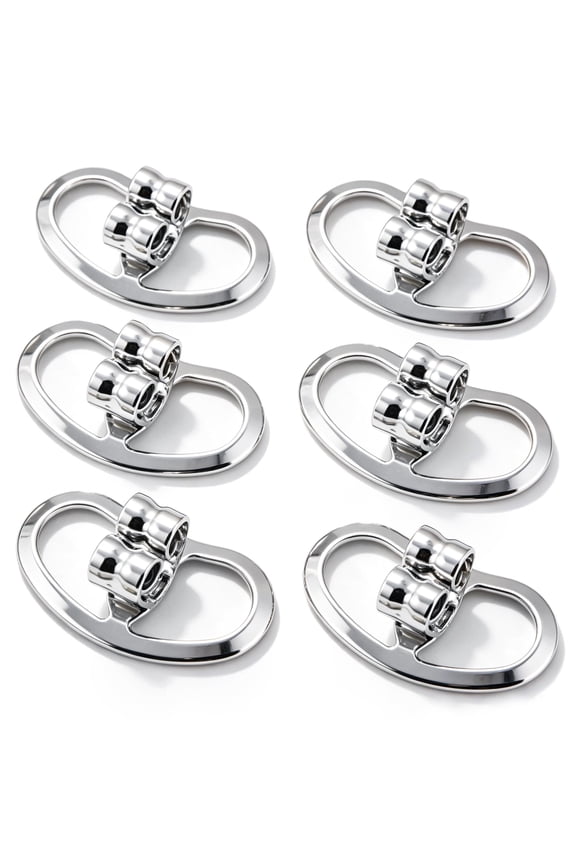 Earring Backs for Droopy Ears Adjustable Heavy Earrings Lifters Backs 6pcs (Silver )