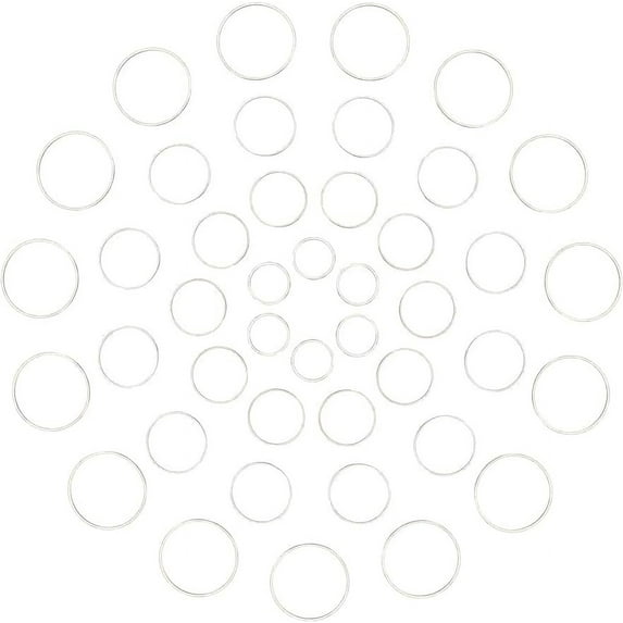 Earring Charm Connector Links Mini Circle Charms Round Blank Frame Stainless Steel Pendant