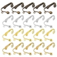 thumbnail image 1 of Earring Converter, 40Pack Copper Plating Earring Findings with Easy Open Loop (Imitation Gold,White,Gold,Bronze), 1 of 5