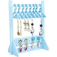 thumbnail image 1 of Earring Display Holder Acrylic Jewelry 32 Holes Mini Hanging Hanger Rack Ear Studs Clip on Organizer Storage Stand Showcase, 1 of 9
