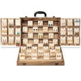 thumbnail image 1 of Earring Display for Selling, Portable Wood Jewelry Display Case, Large Capacity Jewelry Display for Selling, Earring Card Holder Organizer with Lock for Earrings, Bracelets, Necklaces, 1 of 7