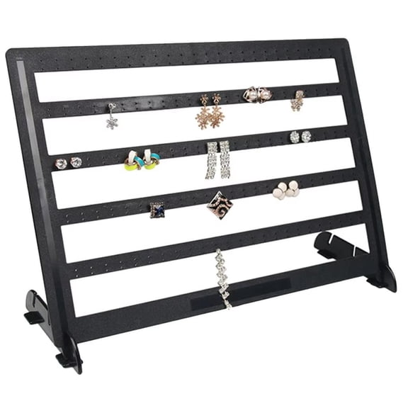 Earring Display Stand Black Earring Pendant Display Organizer Ear Stud Display Holder Show Hoop Earrings Rack Jewelry Display Storage for Vendors Selling Earring