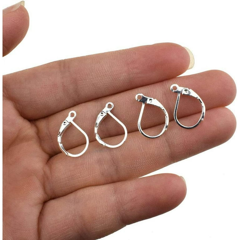 Earring Fish Hooks Hypoallergenic 16x10mm No Irritate Itchy Tarnish for DIY  Craft Jewelry Making Surgical Steel Silver 50pcs