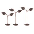thumbnail image 1 of Earring Holder, 3pcs Earring Stand Earring Display Stands Storage Organizer Metal Rack Leaf for Photography, Bronze, 1 of 5