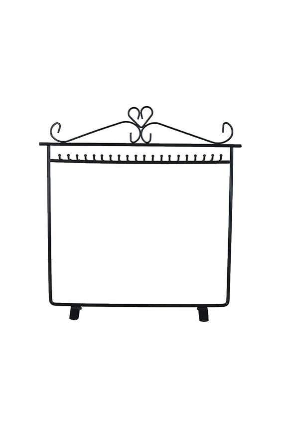 Earring Holder Jewelry Organizer Necklace Hanger Wall Stand Rack Black Classic Display Heart Jewelry Hanger Necklace Earring Metal Rack Display Stand Holder