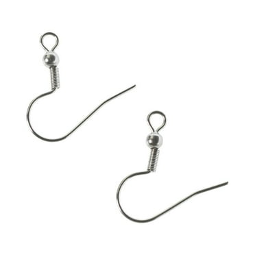 Earring Hook Hardware Silver - 24 Pack