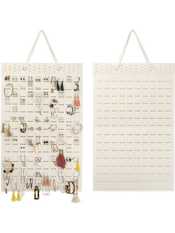 Earring Organizer Hanging Earring Holder, Holds Up To 330 Pairs, Soft Felt Wall Mount Earring Display Holder Stud Earrings Organizer for Women Girls (1PCS)