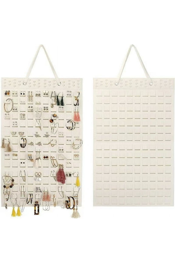 Earring Organizer Hanging Earring Holder, Holds Up To 330 Pairs, Soft Felt Wall Mount Earring Display Holder Stud Earrings Organizer for Women Girls (1PCS)
