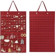 TIERGRADE Earring Organizer Hanging Earring Holder, Holds Up To 330 Pairs, Soft Felt Wall Mount Earring Display Holder Stud Earrings Organizer for Women Girls