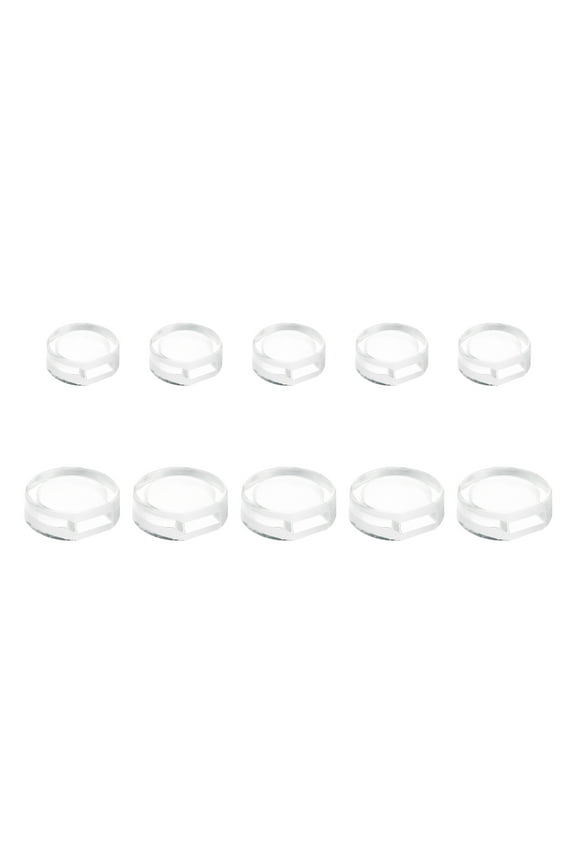 Earring Pads, 24pcs 2 Sizes - Silicone Clip-On Earring Backs, Comfort Earrings Cushions Replacements (Clear)