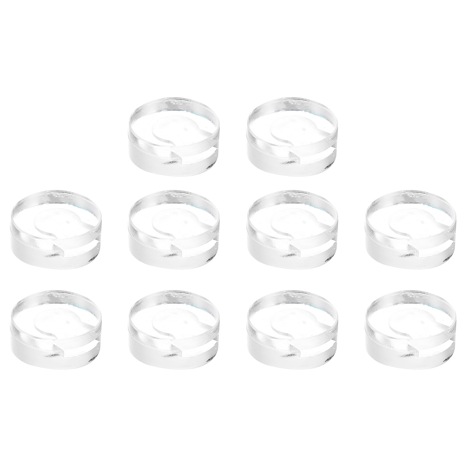 Uxcell 24pcs Silicone Earring Pads For Clip-On Earrings - 2 Sizes (Small & Large), Clear Comfort Cushion Backs Replacement