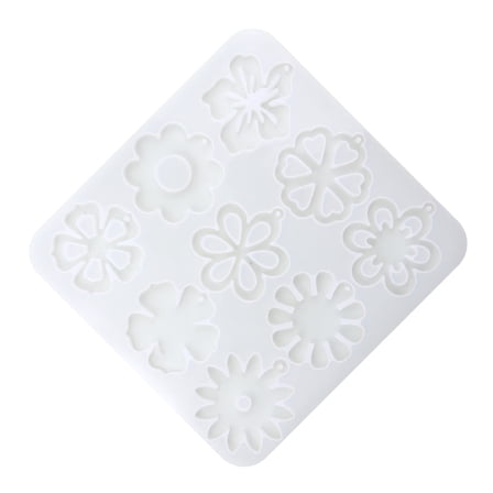 Earring Resin Moulds with Holes, Silicone Jewelry Making Molds Pendant Resin Moulds for Jewelry Making, Epoxy Resin