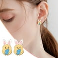 Earring Set,Acrylic Stud Earrings Easter Bunny Radish,Earrings for