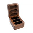 thumbnail image 1 of Earring Storage Holder Durable Easy to Carry Portable Wooden Jewelry Storage Box for Home, 1 of 8
