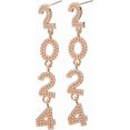 thumbnail image 1 of Earrings 2024 Number Novel Year Earrings for 2024 Decorative Number Drop Women Ear Pendants[d986], 1 of 2
