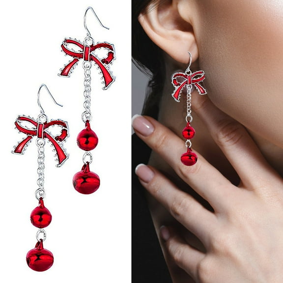 Earrings Christmas Earrings For Women EarRings for Female Women's Drop & Dangle Earrings Christmas Gifts Christmas Tree Rosette