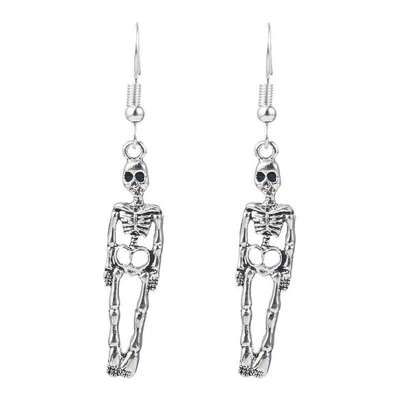 Earrings Dangle Jewelry for Halloween Party Women Skeleton Accessory for Celebrations