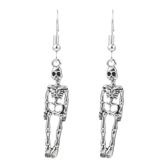 Earrings Dangle Jewelry for Halloween Party Women Skeleton Accessory for Celebrations