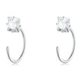 Earrings Delicate Sterling Silver Hoop Earrings with Sleek Design