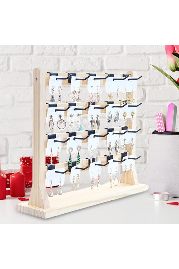 Earrings Display Stand with Hooks Decoration Earrings Organizer Multipurpose Jewelry Hooks Necklace Holder Jewelry Organizer Holder for Home
