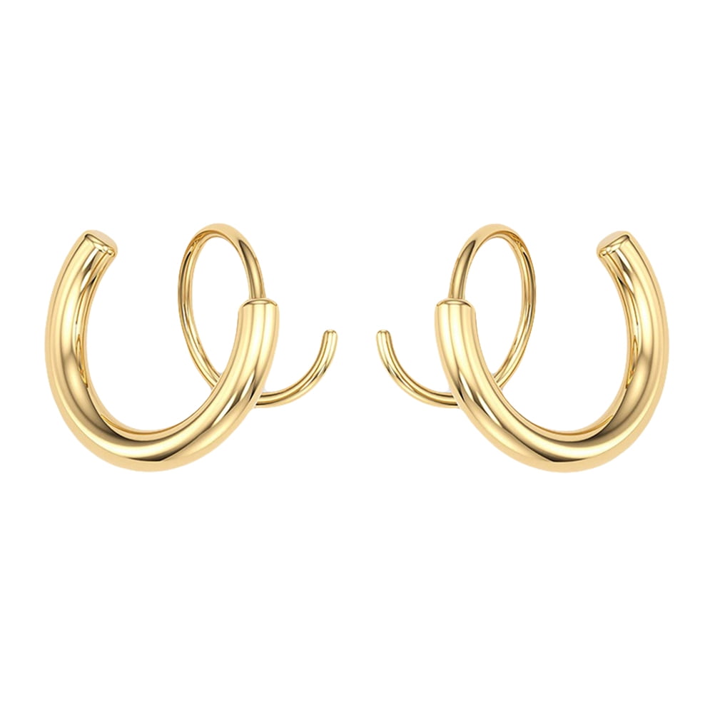 Buy Tiny Small 14k Solid Gold Hoop Earrings SOLID 14k Gold 3 Pairs Endless Helix  Hoops Cartilage Earring Hoops 6mm 8mm 10mm Hoops Small Online in India -  Etsy