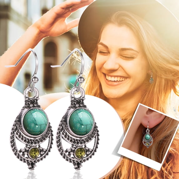 Earrings Fashion Women Bohemian Turquoise Dangle Jewelry Unique Temperament Accessories for All Occasions