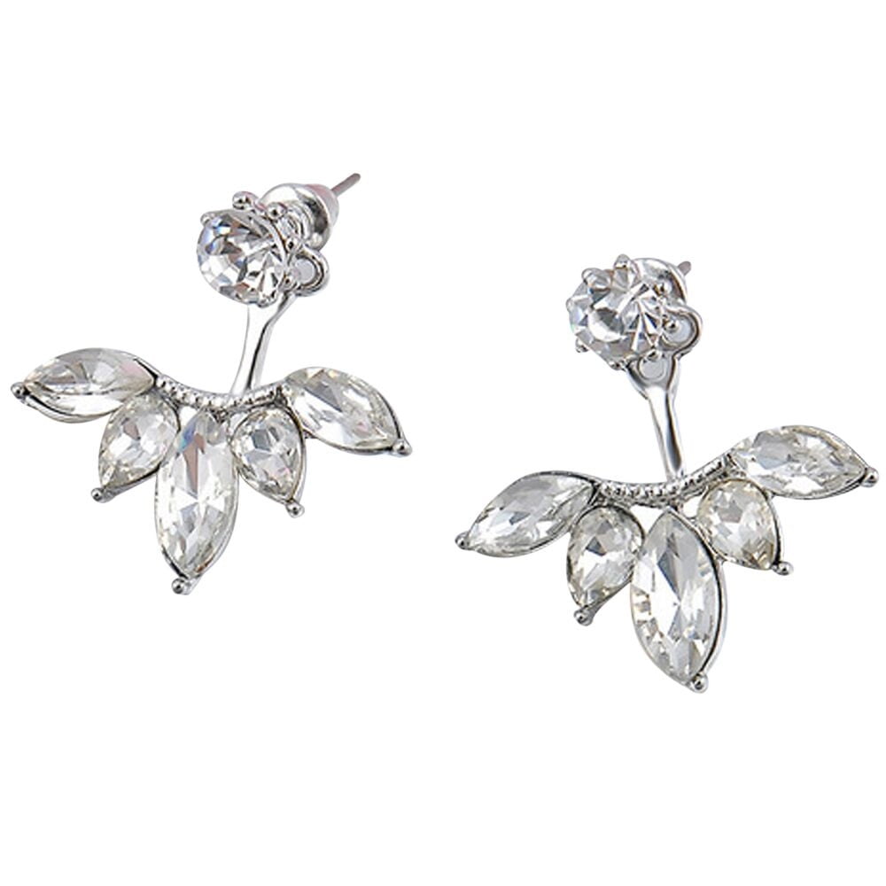 Earrings For Women 1Pair Fashion Women Rhinestone Ear Flower Earrings ...