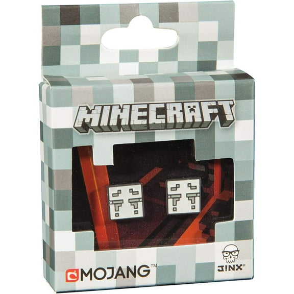Earrings - Minecraft - Ghast Stud Licensed j6658