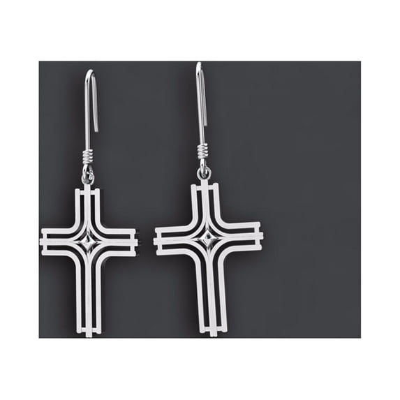 Earrings-Radiant Cross
