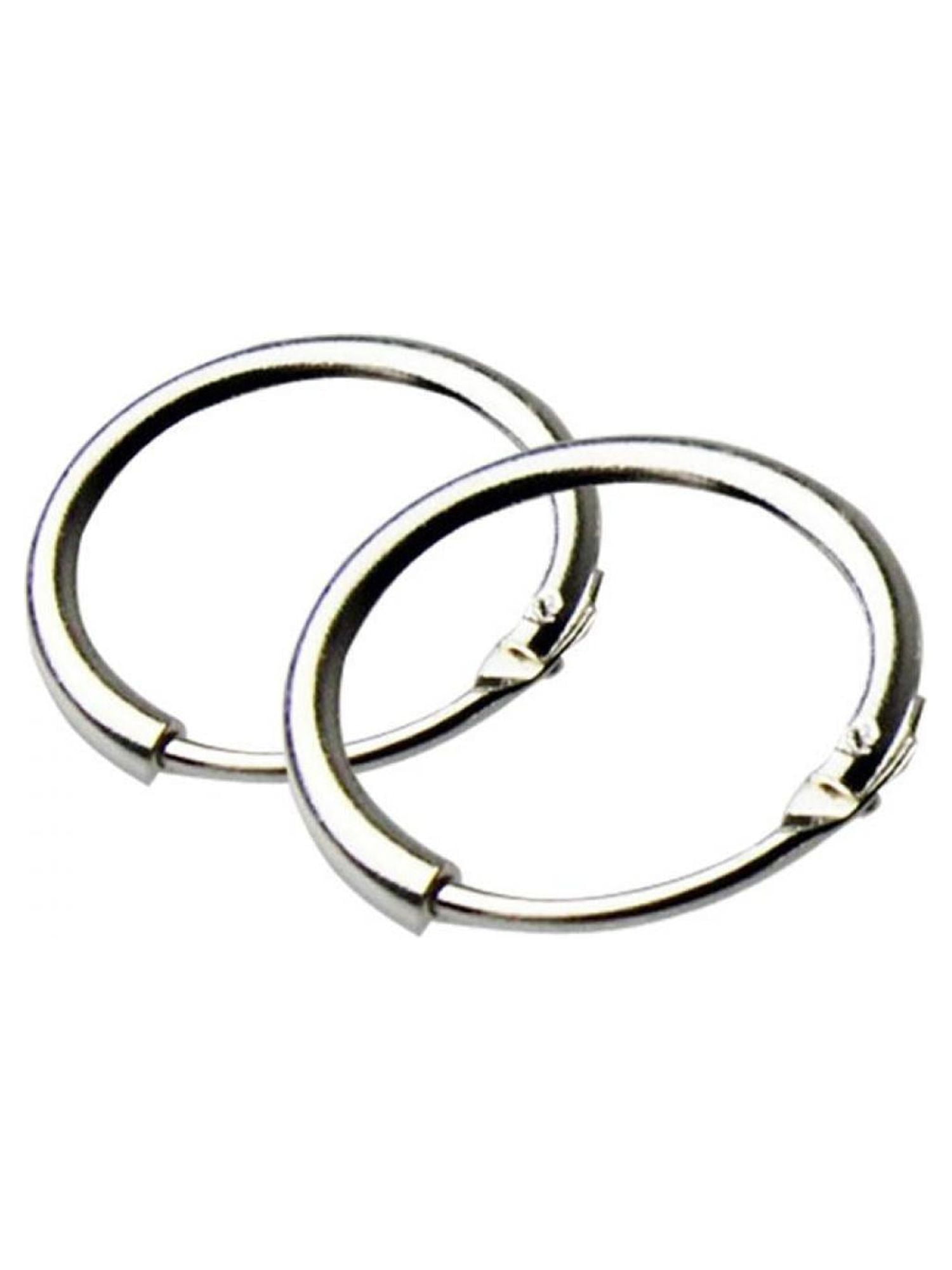 Sleeper Earrings Hoops 8mm Pair 16G Titanium 8mm 12mm Double