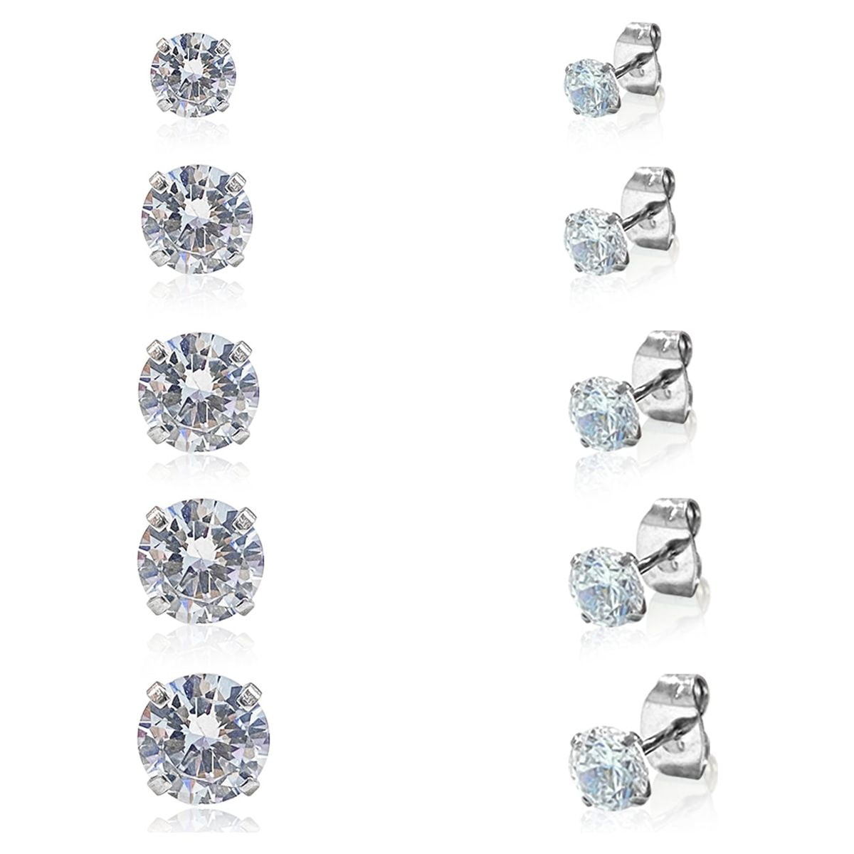 Hypoallergenic cubic on sale zirconia stud earrings