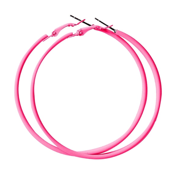 Earrings For Women 60MM Big Stainless Steel 80s 90s Large Neon Earrings Party Dangle Earrings Accessories Statement Earrings Set Earrings Women Earrings Pack Valentine for Women Long Earrings