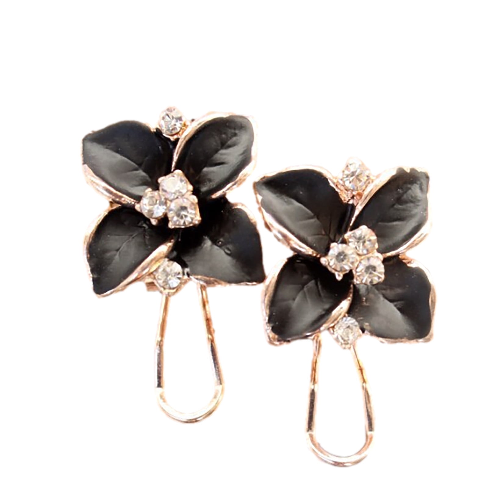 Butterfly & Flower Earrings For Sensitive Ears - Hypoallergenic Gold Plated Studs, Nickel Free